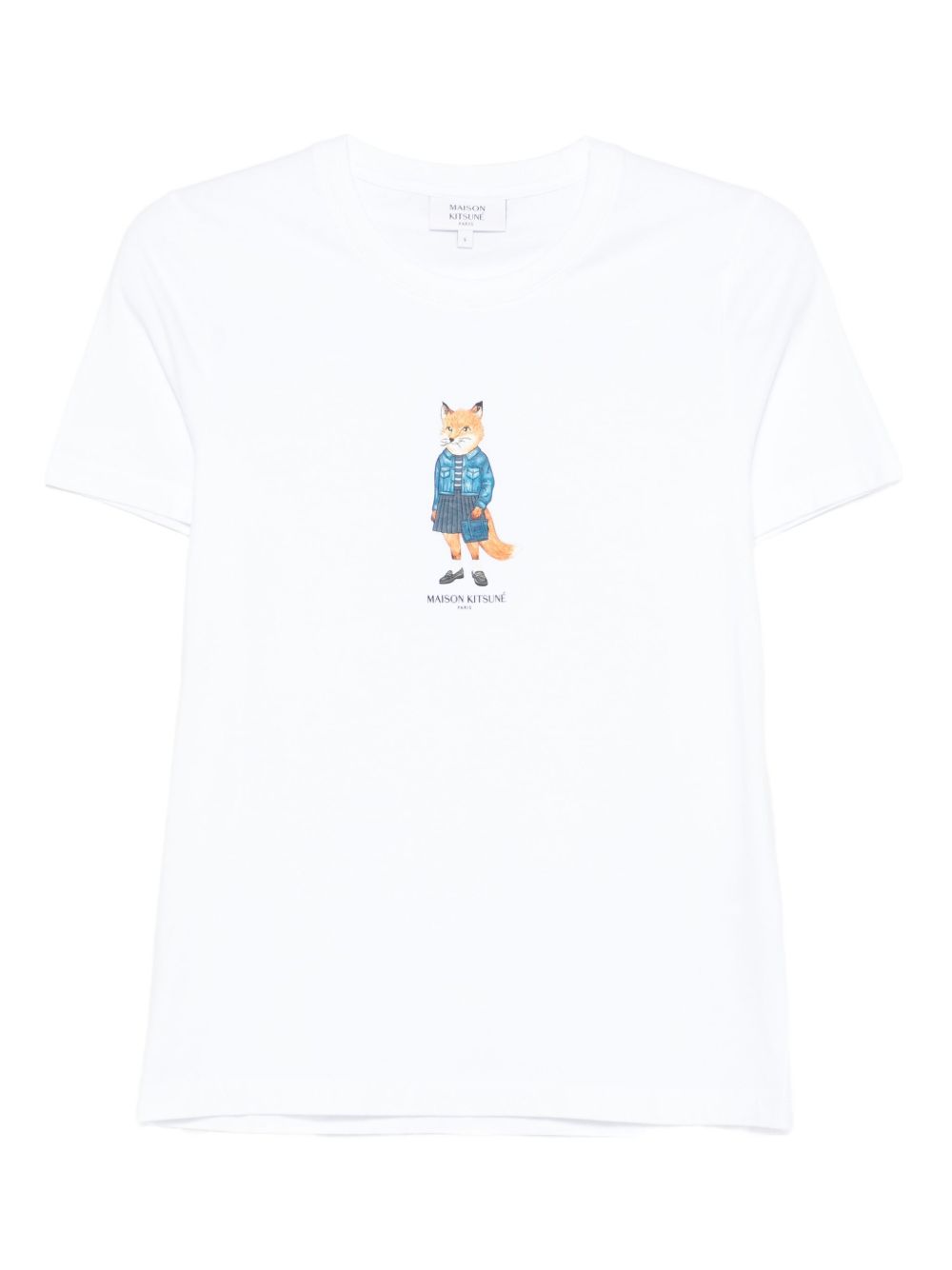 Maison Kitsuné Maison Kitsuné Dressed Fox print cotton T-shirt