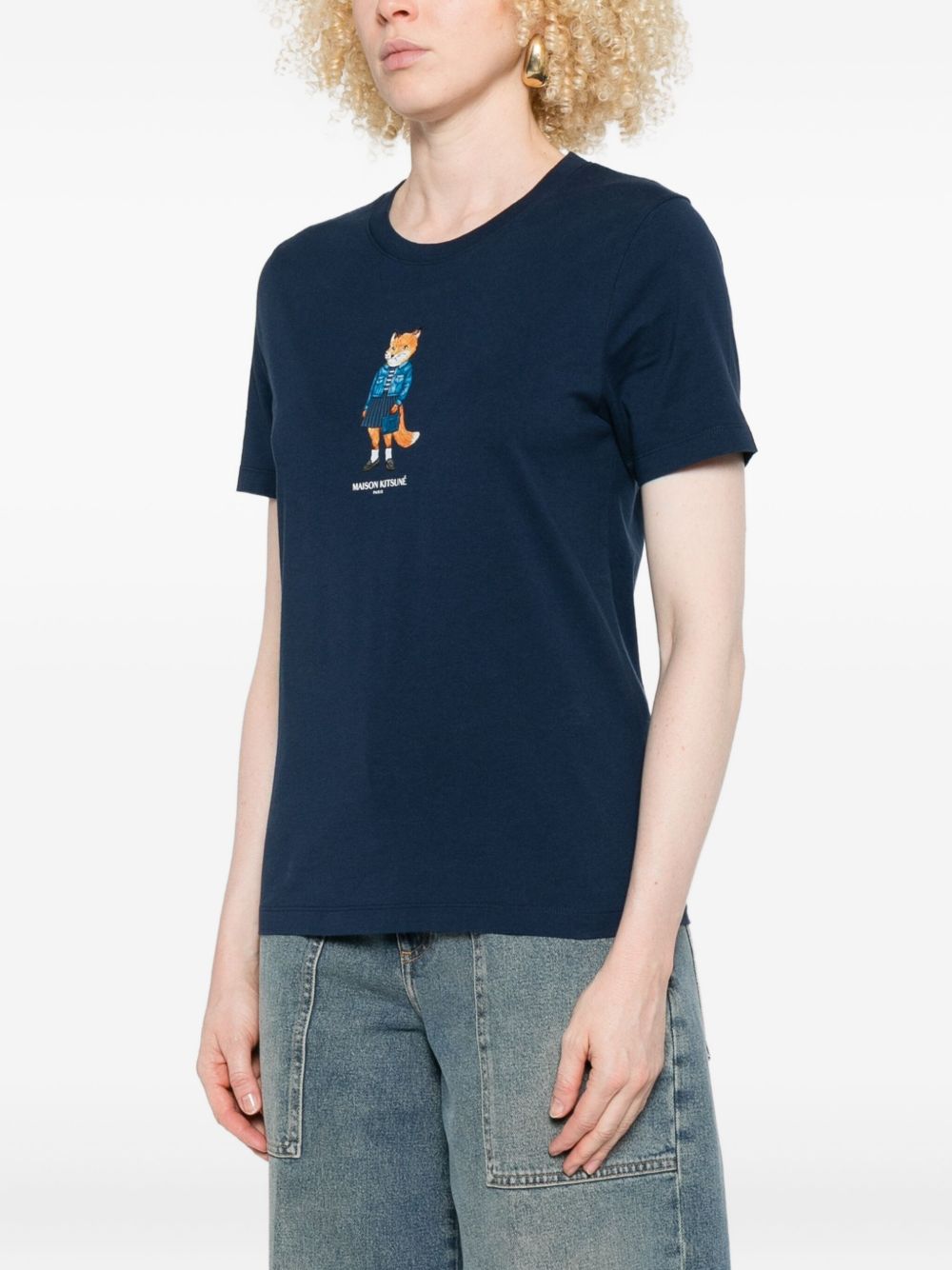 Maison Kitsuné Maison Kitsuné Dressed Fox print T-shirt