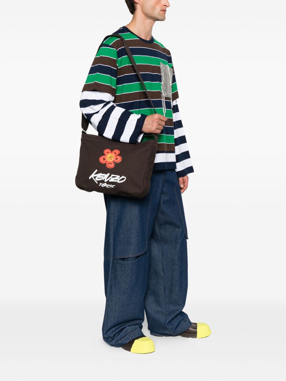 KENZO FUTURA KENZO FUTURA Kenzo x Futura 2000' large crossbody bag 'Kenzo Utility' in canvas