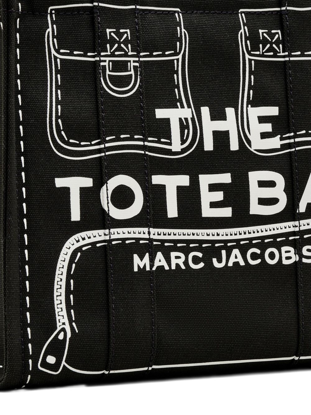 Marc Jacobs Marc Jacobs The Trompe L'Oeil Cargo Canvas Medium Tote Bag