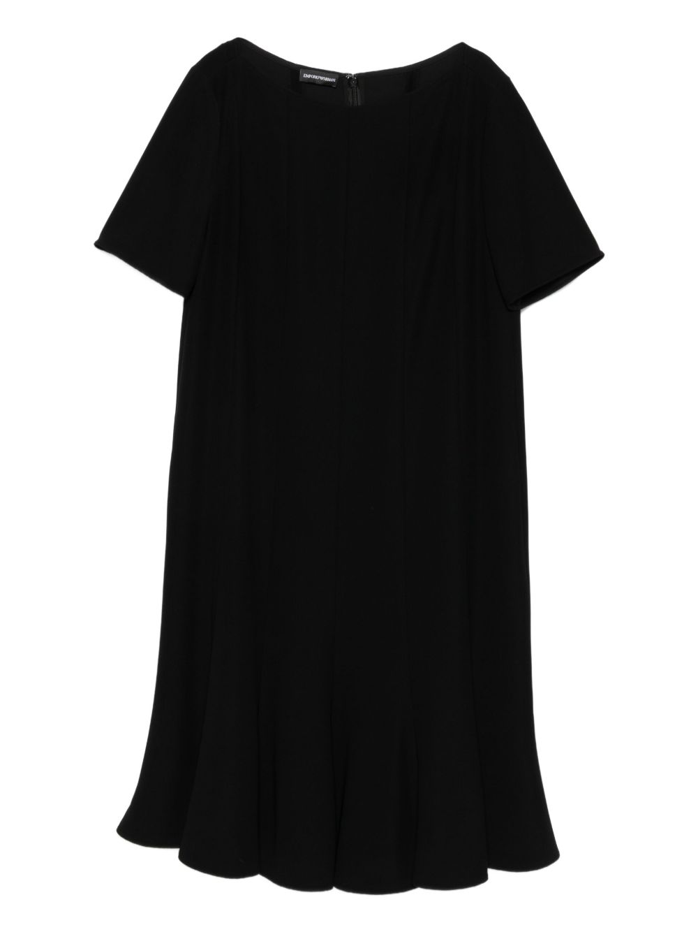 Emporio Armani Emporio Armani Pleated dress in techno cady