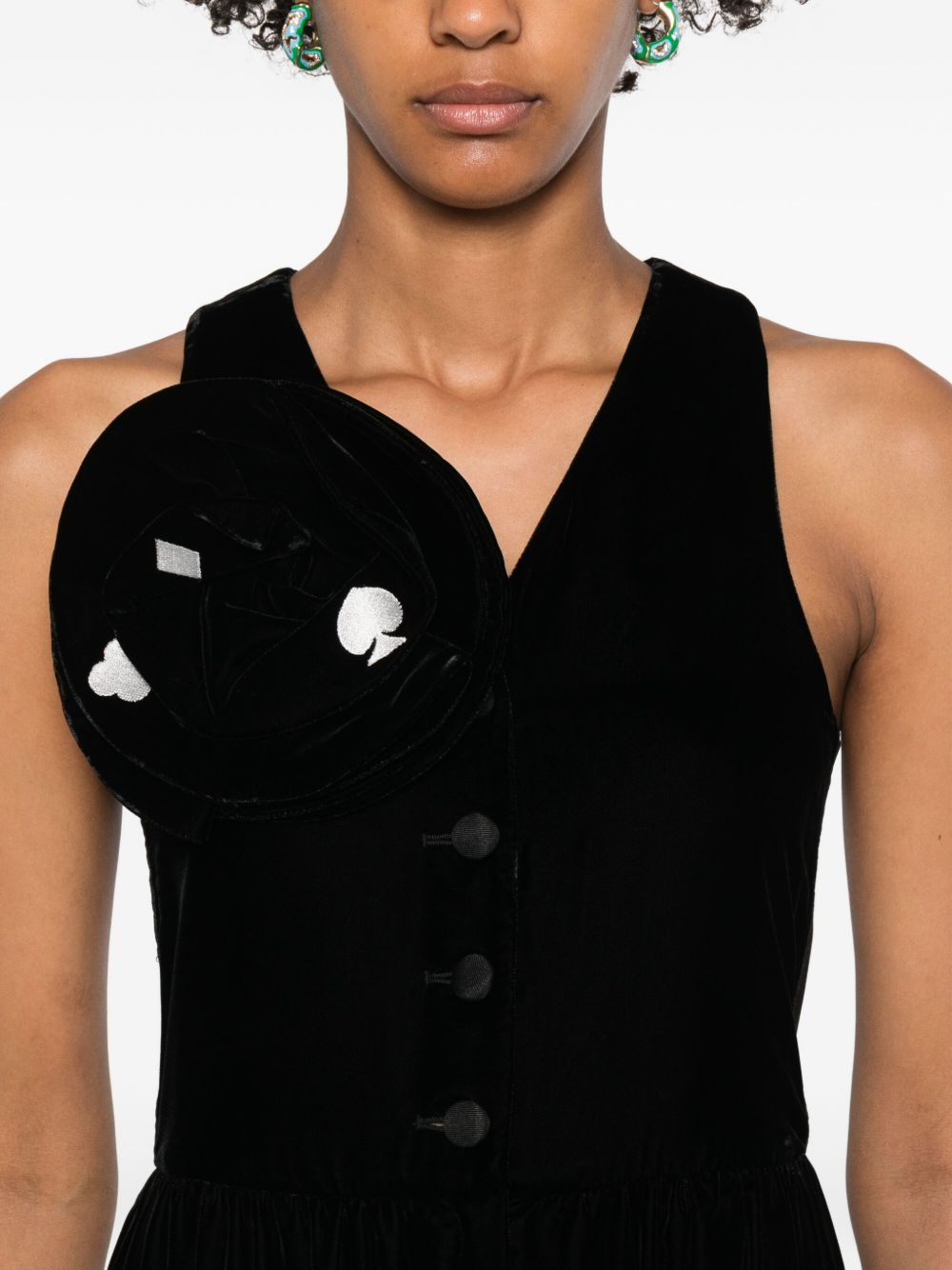 Emporio Armani Emporio Armani Button-fastening V-neck jumpsuit