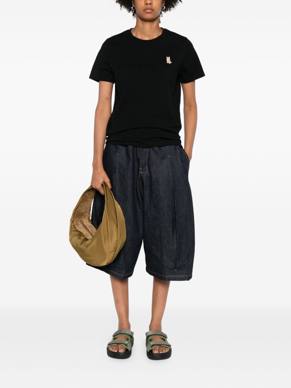 Maison Kitsuné Maison Kitsuné Cotton T-shirt with fox embroidery