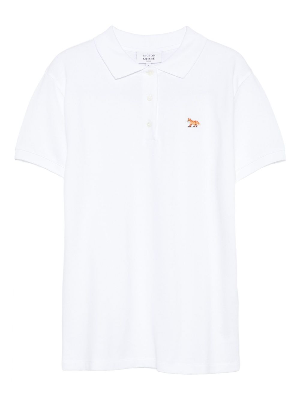 Maison Kitsuné Maison Kitsuné Fox-embroidered polo shirt