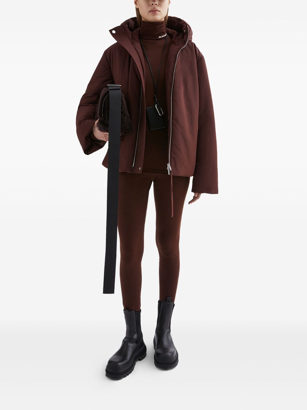 Jil Sander Plus JIL SANDER PLUS Coats Bordeaux