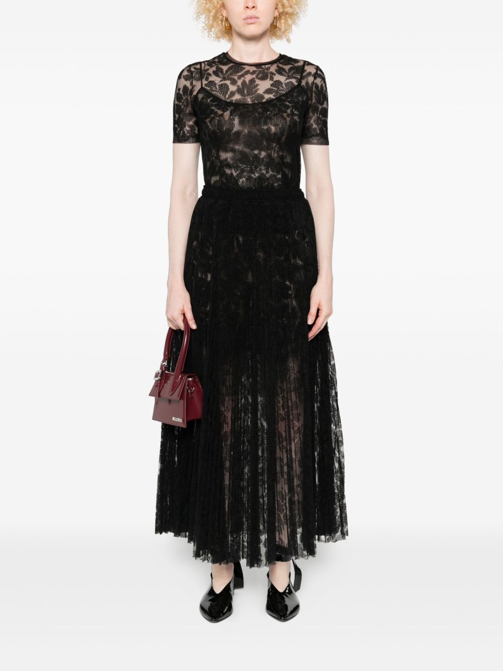 Ermanno Scervino Ermanno Scervino Floral-lace mesh top