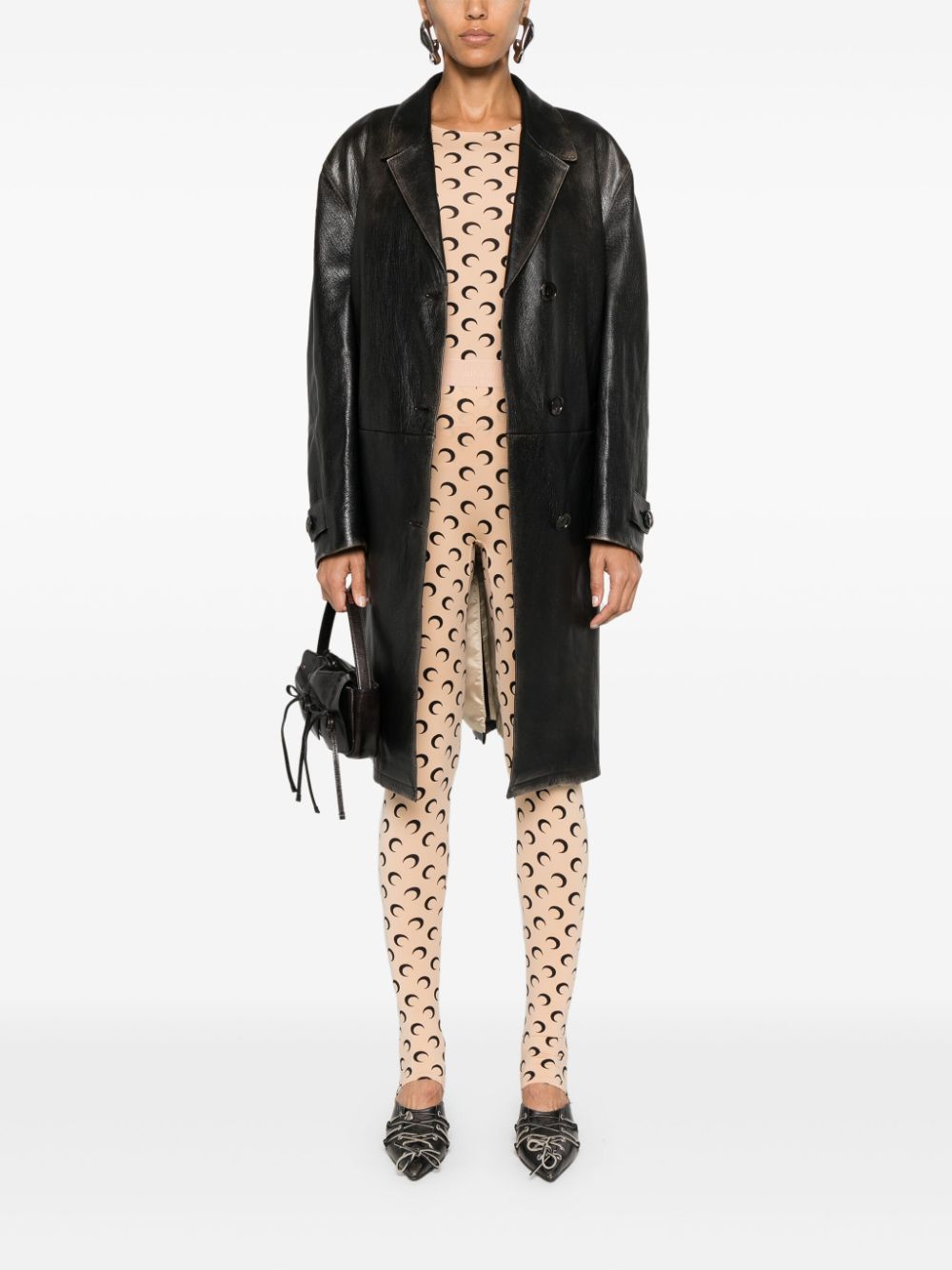 Marine Serre Marine Serre Crescent Moon-print top