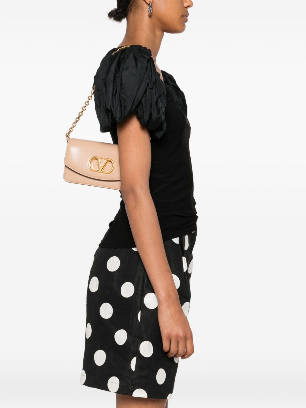 Valentino Garavani Valentino Garavani Vain Small Leather Clutch