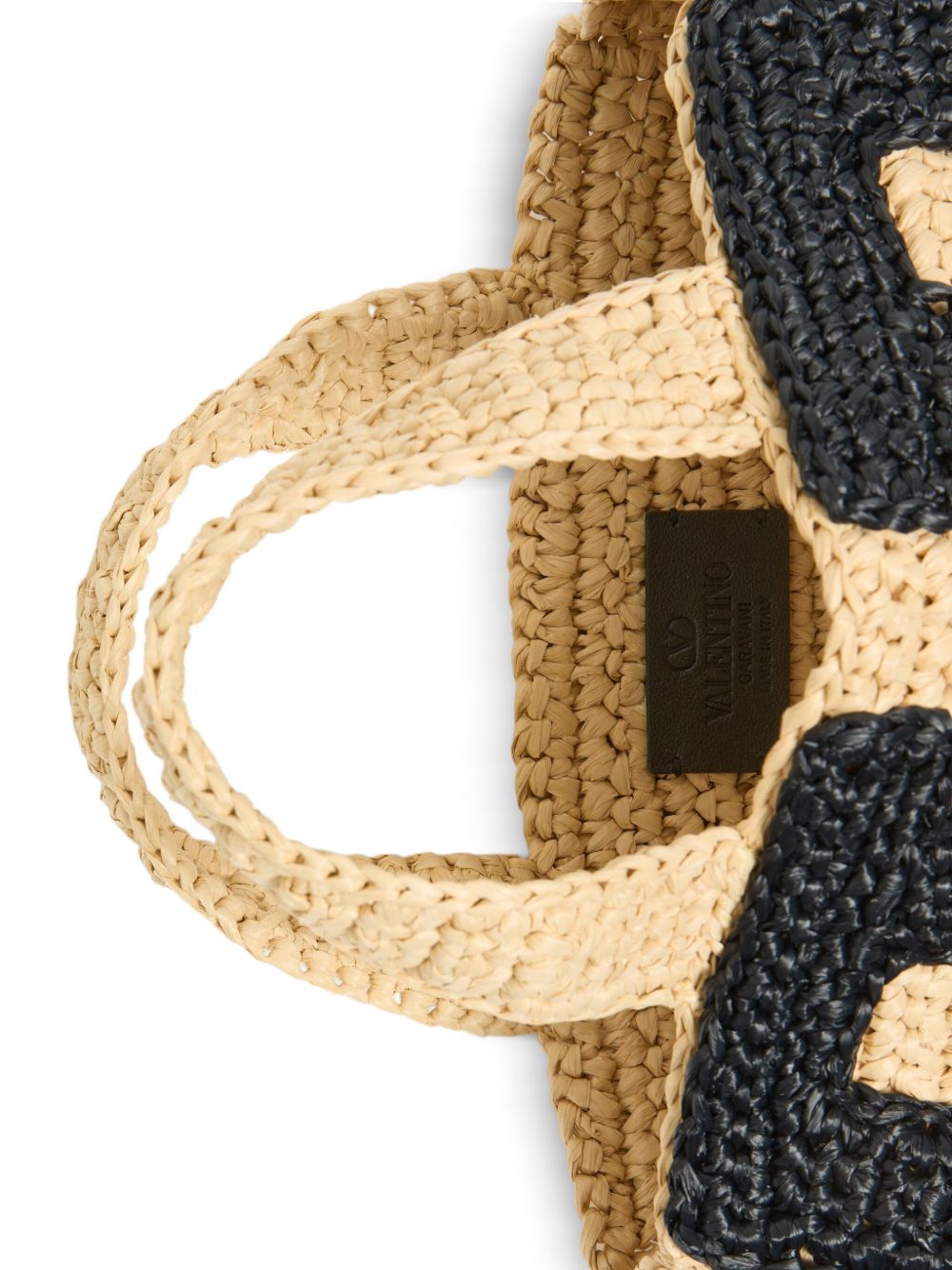 Valentino Garavani Valentino Garavani Viva Superstar Small Raffia Shopping Bag