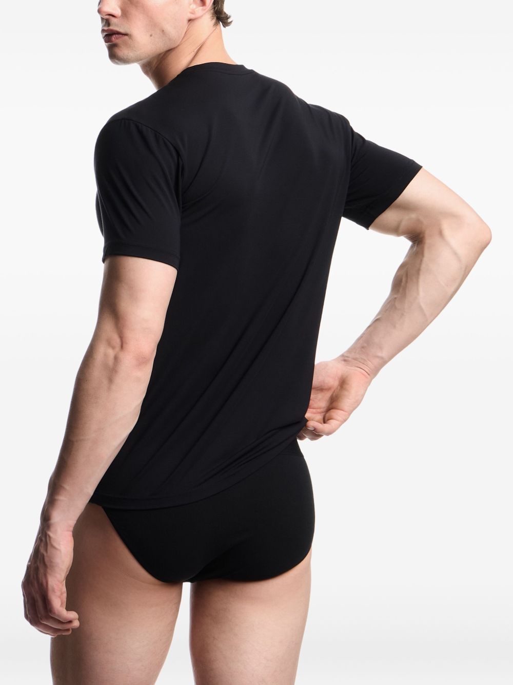 Emporio Armani Emporio Armani Fitted loungewear T-shirt in soft modal