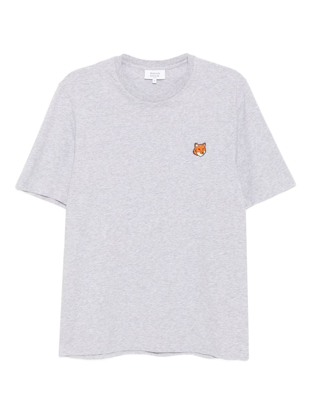Maison Kitsuné Maison Kitsuné Embroidered-logo patch T-shirt