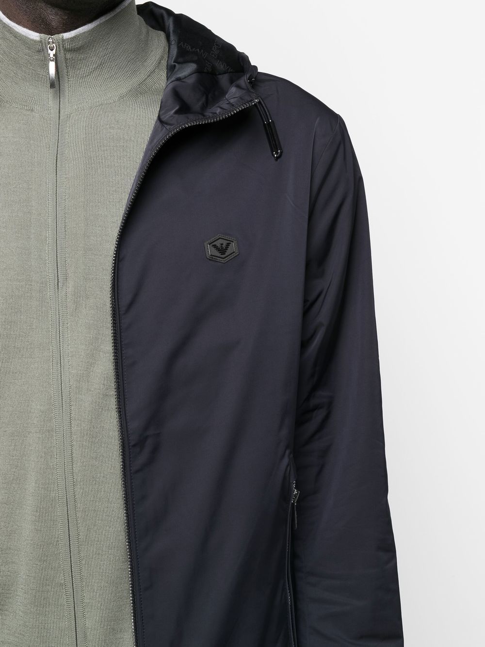 Emporio Armani Emporio Armani Water-repellent hooded jacket