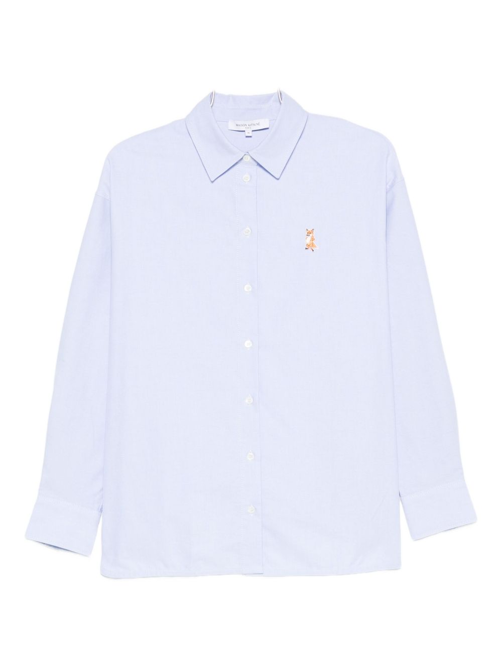 Maison Kitsuné Maison Kitsuné Cotton shirt with long sleeves and structured collar