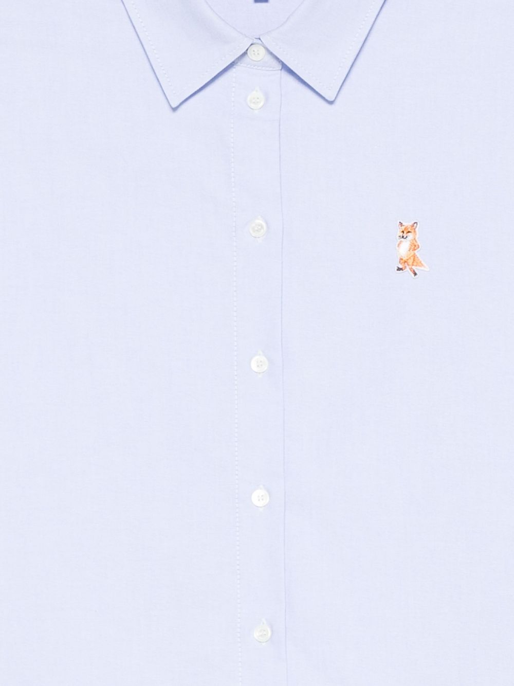 Maison Kitsuné Maison Kitsuné Cotton shirt with long sleeves and structured collar