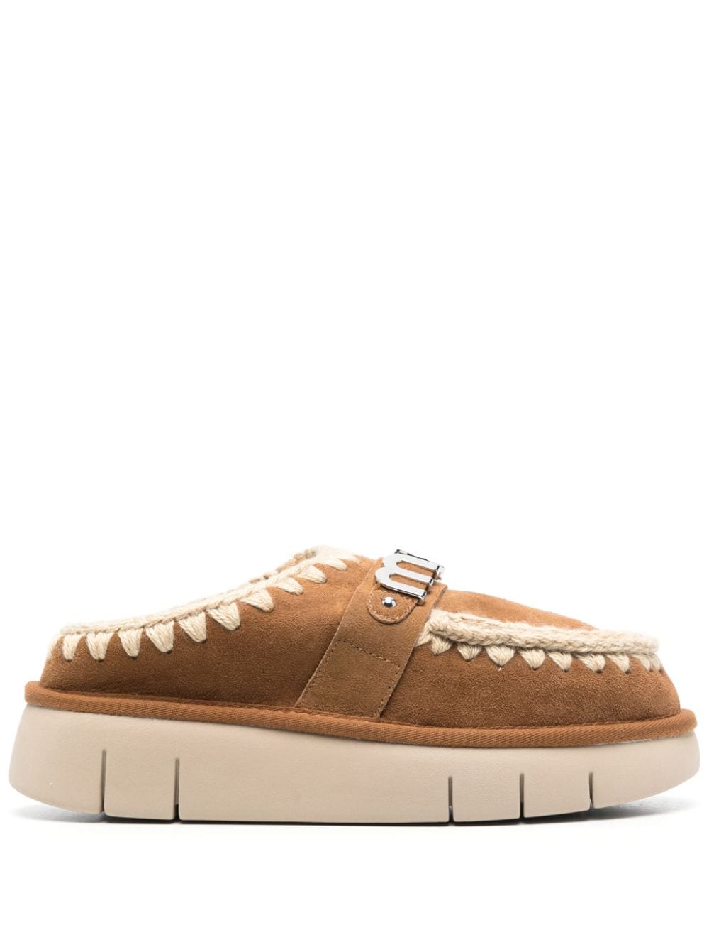 Mou Mou Sandals Leather Brown