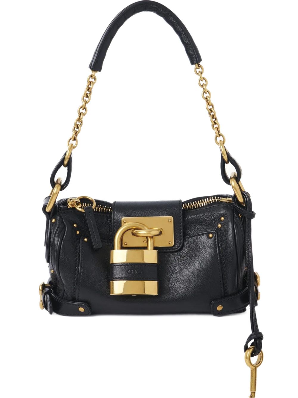 Chloé Chloé Small Paddington chain bag in grained leather