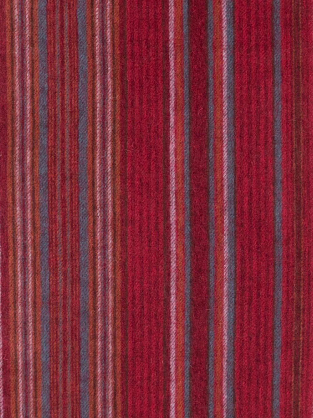 Paul Smith Red Tonal Stripe Lambswool Scarf