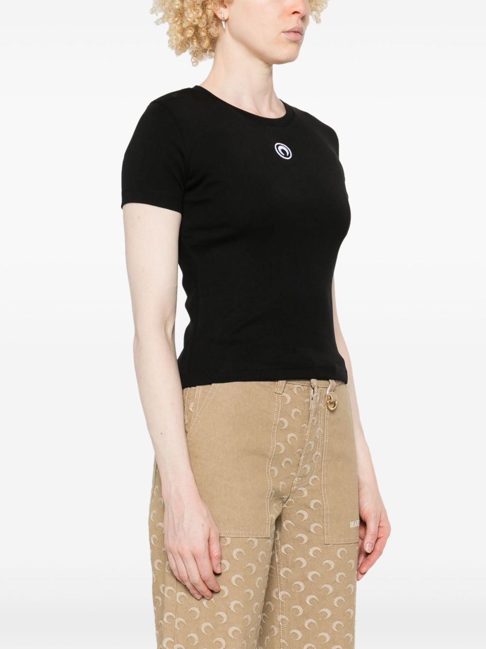 Marine Serre Marine Serre Moon logo T-shirt