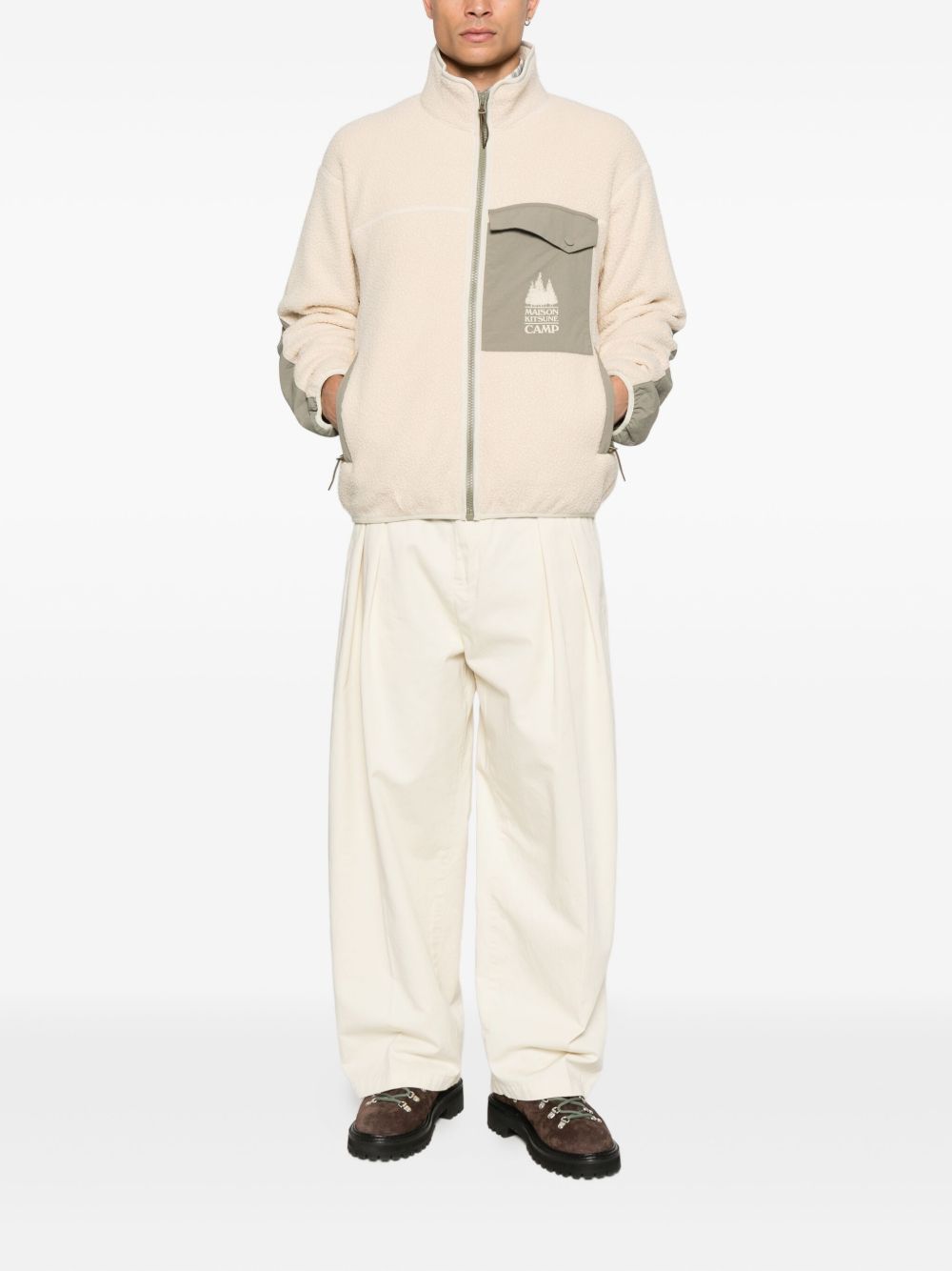 Maison Kitsuné casual fleece jacket