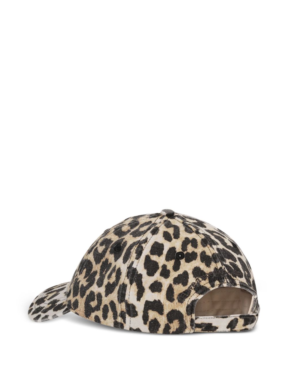 Ganni Leopard Canvas Cap