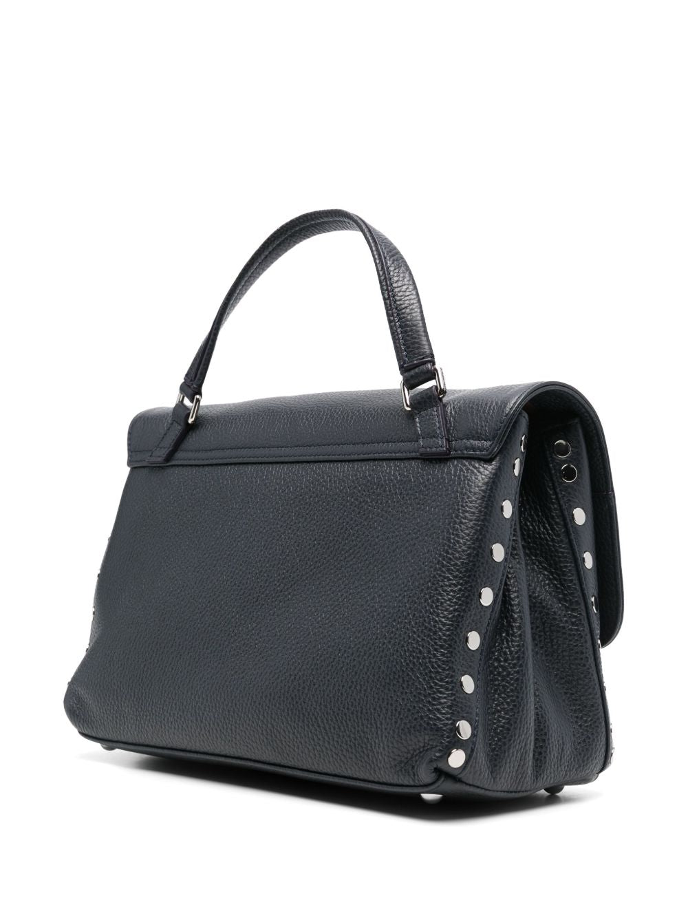 Zanellato Postina® Small Bag In Dark Navy Hammered Leather