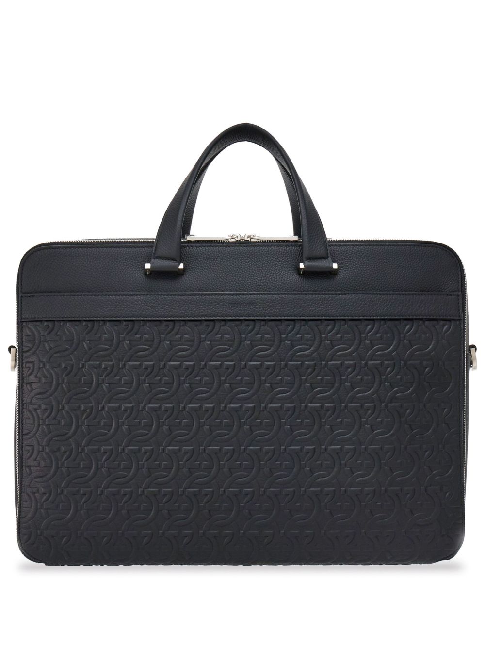 Ferragamo Embossed Gancini Briefcase