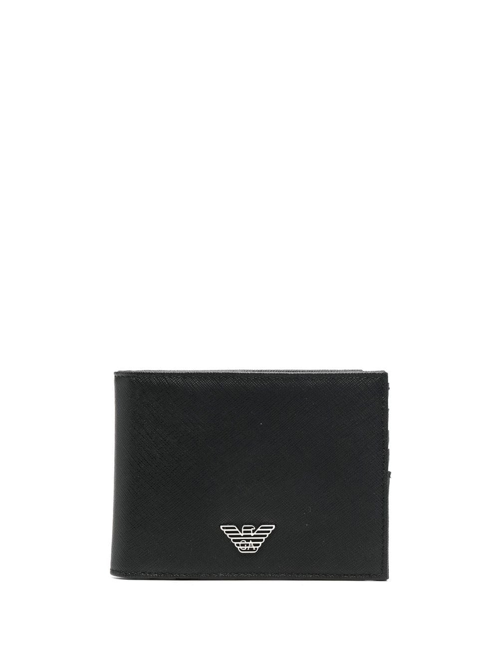Emporio Armani Tumbled Leather Wallet With Coin Pocket