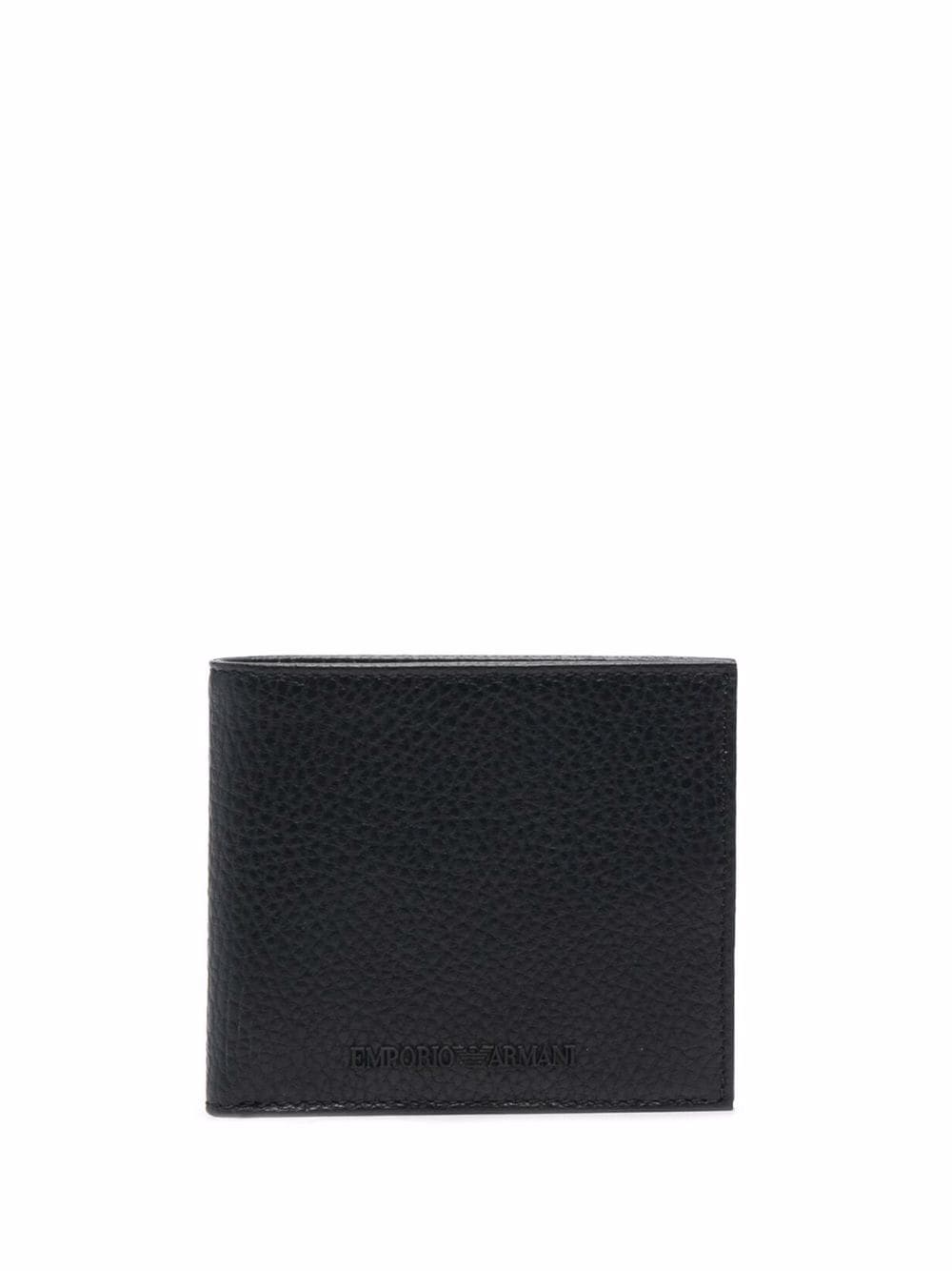 Emporio Armani Grained Leather Wallet With Coin Pocket
