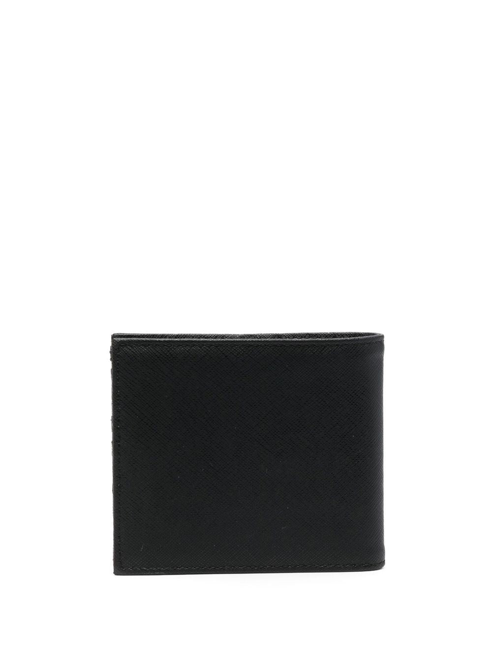 Emporio Armani Saffiano Leather Wallet With Asv Eagle Plaque
