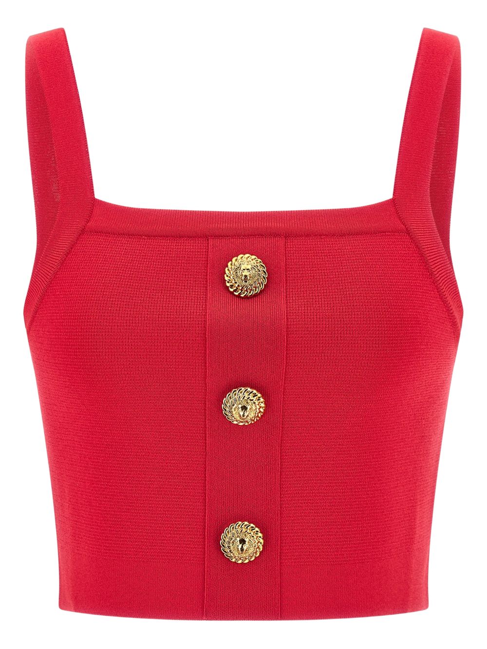 Balmain Knit bralette top with buttons