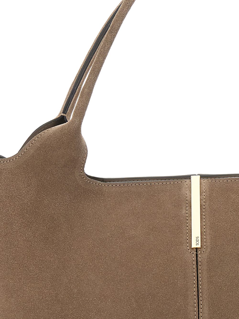Tod'S Shopping Bag In Suede Medium-Small