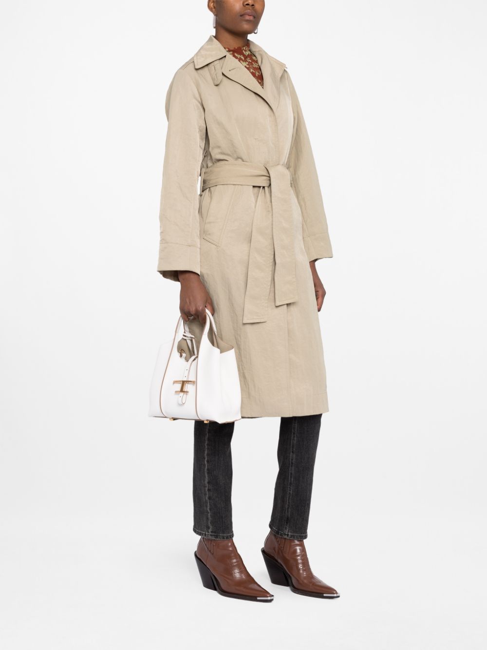 Tod'S T Timeless Mini Leather Shopping Bag