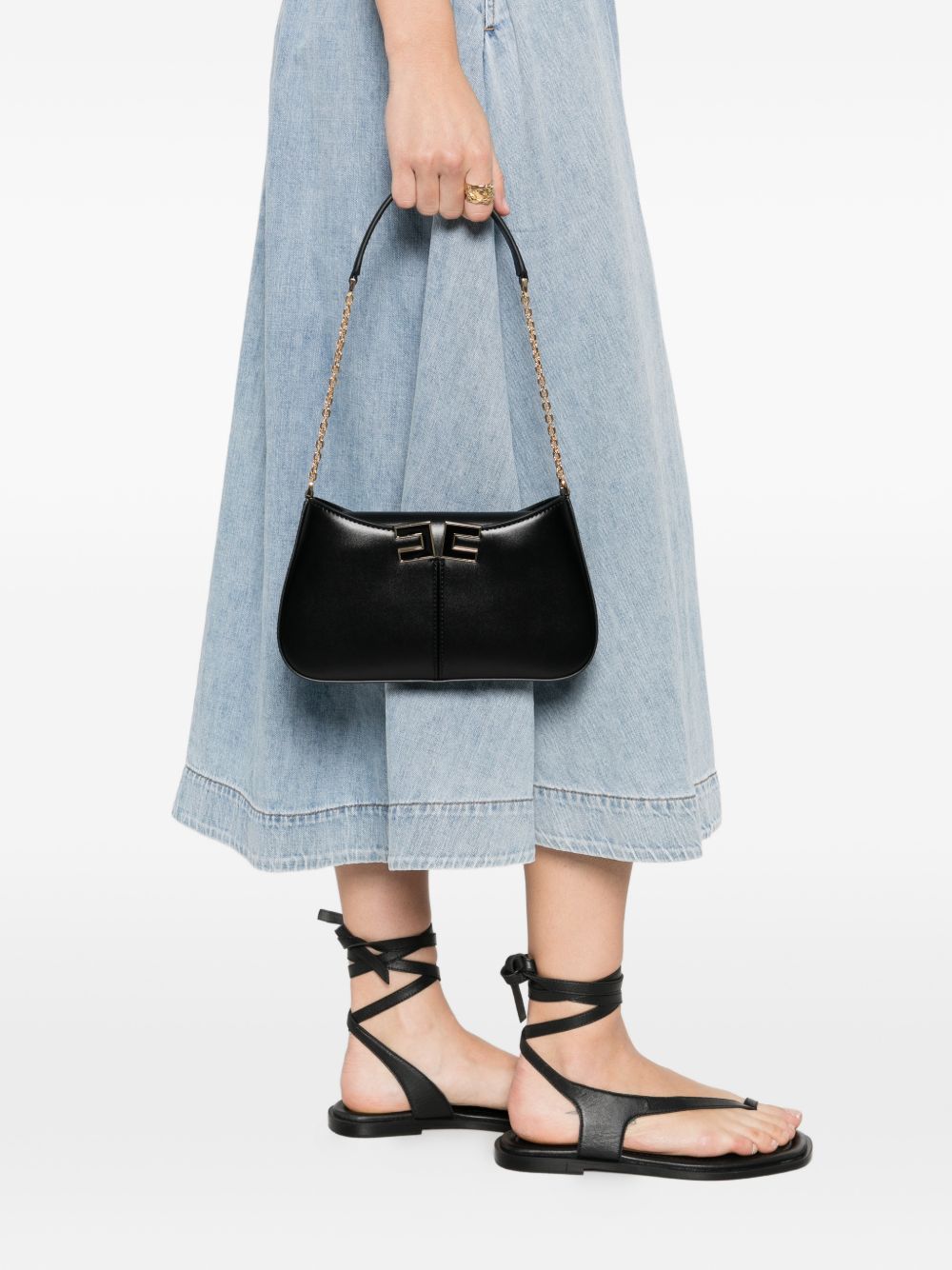 Elisabetta Franchi Elisebetta Franchi Over-The-Shoulder Bag With Logo Detail