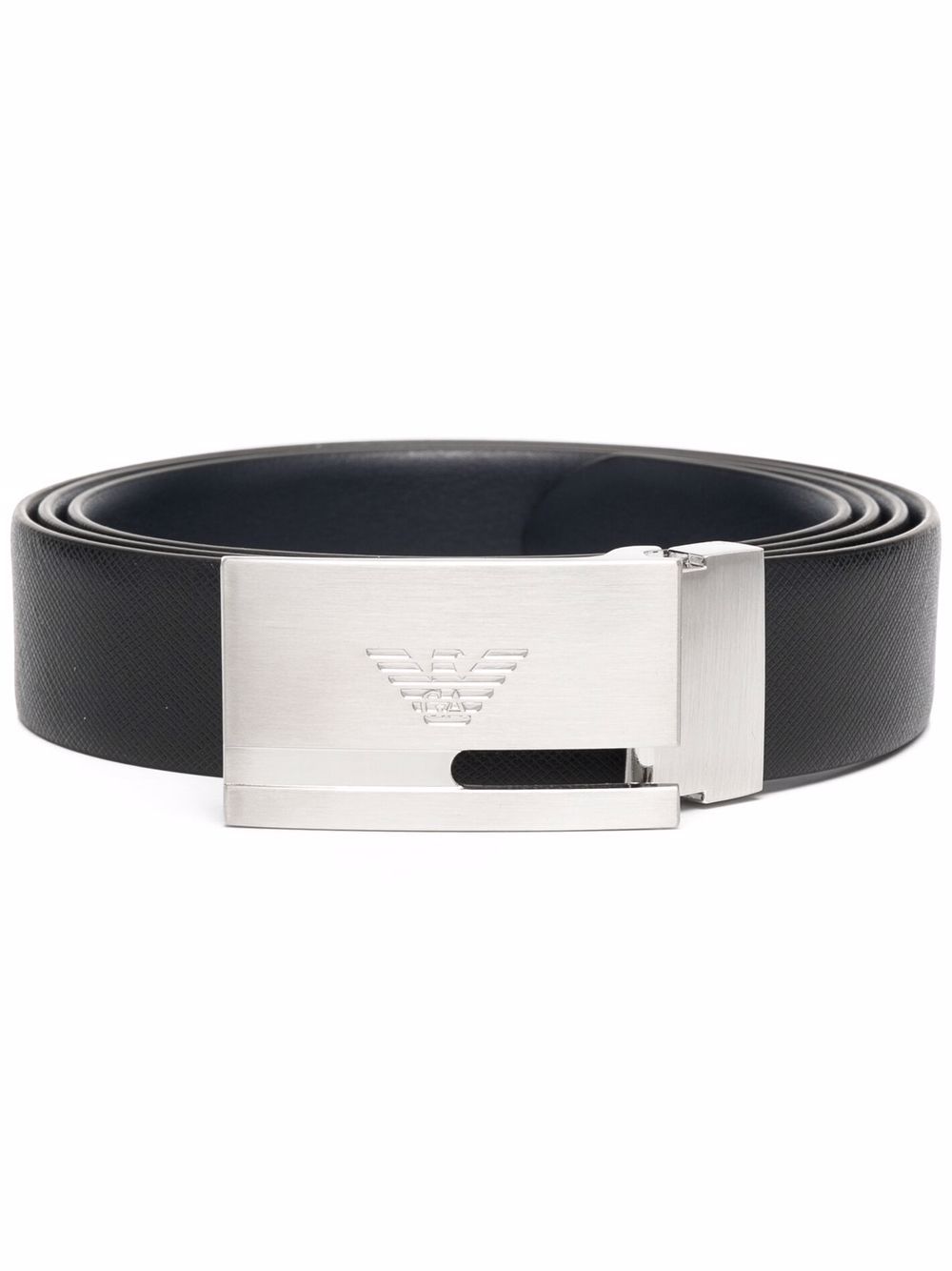 Emporio Armani Exclusive Gift Box With Saffiano Leather Belt And Interchangeable Buckle