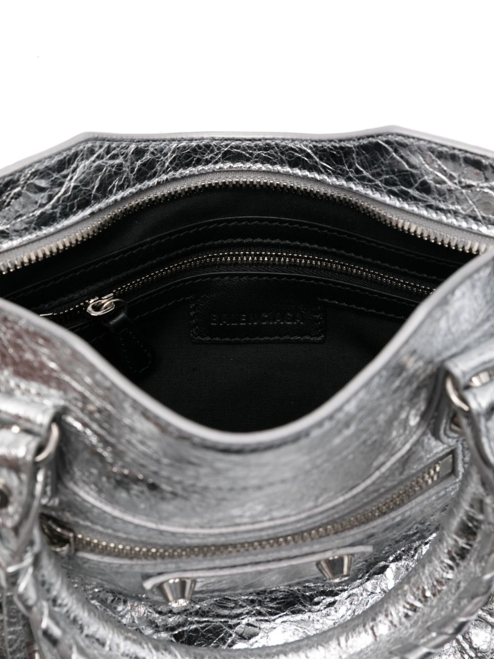 Balenciaga Le City Mini Bag In Silver