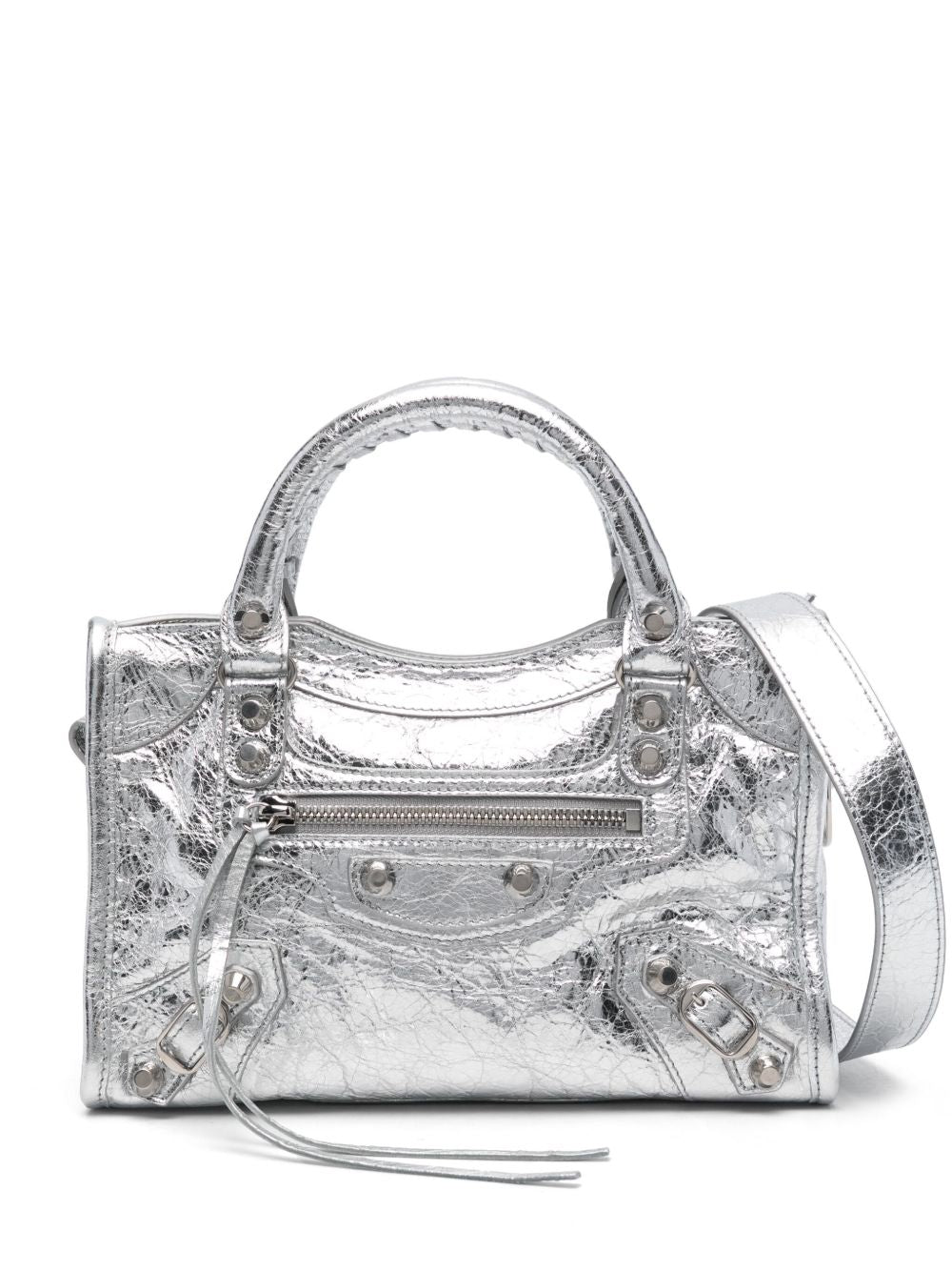 Balenciaga Le City Mini Bag In Silver
