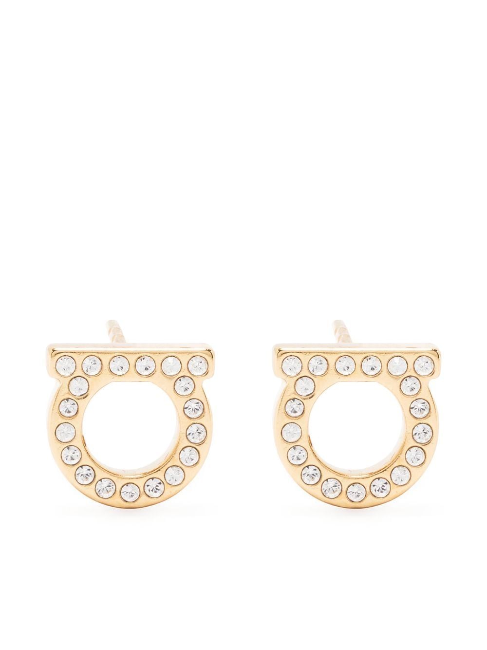 Ferragamo Gancini Crystals Earrings