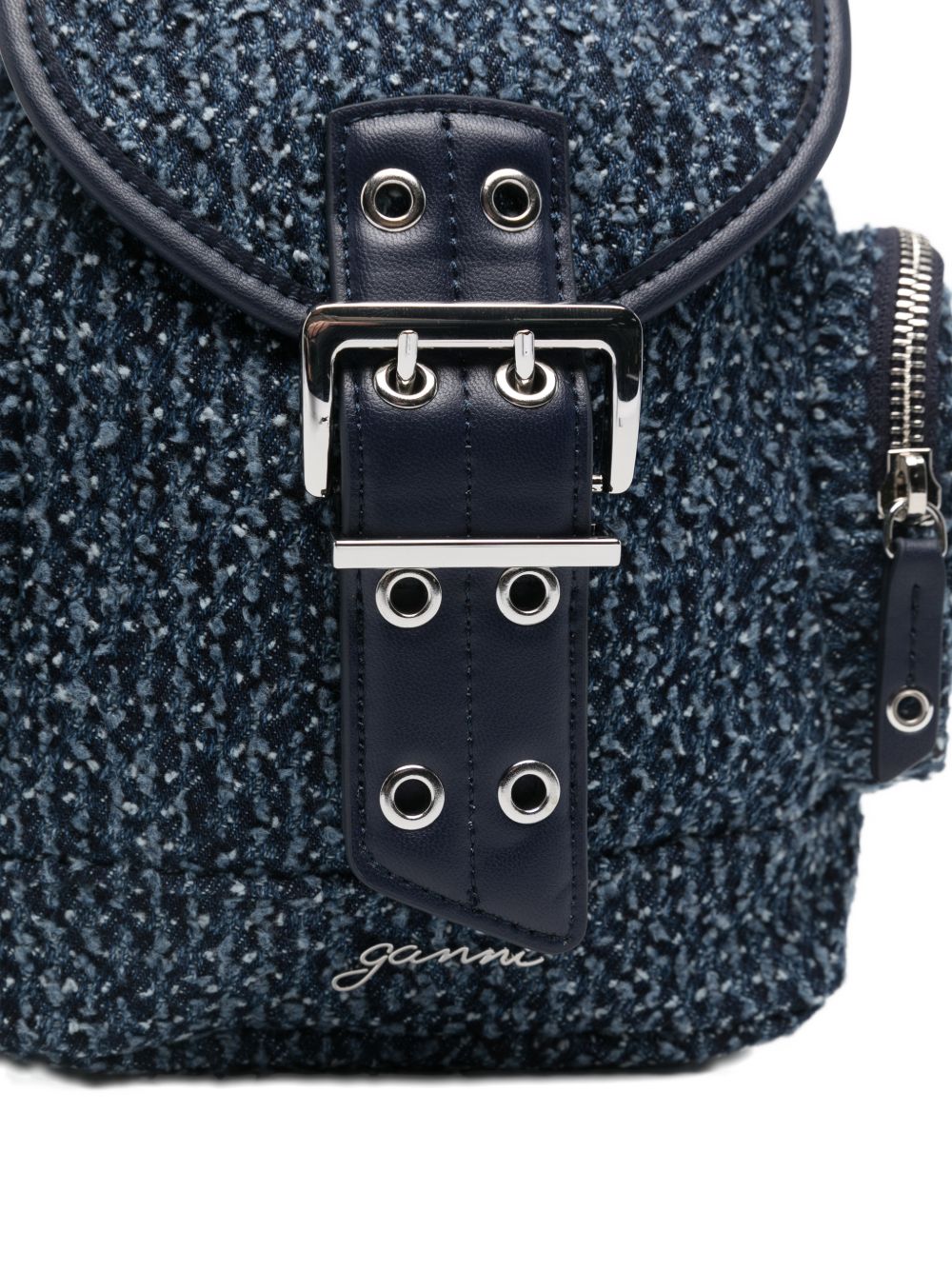 Ganni Bucky Denim Backpack