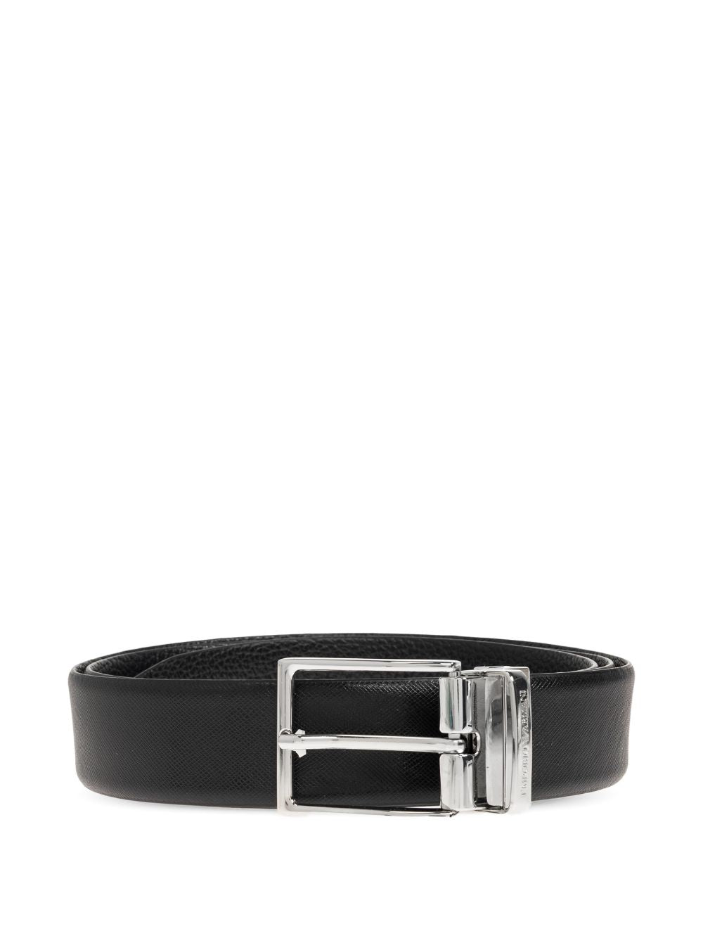Emporio Armani Exclusive Reversible Saffiano Leather Belt
