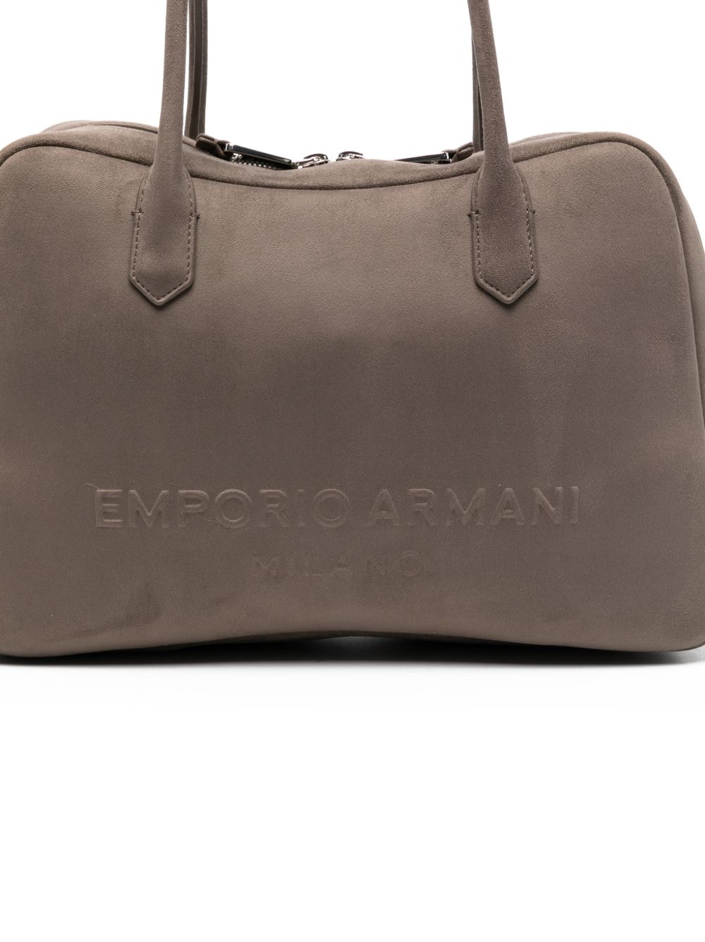 Emporio Armani Eagle Club Capsule Collection Suede-Effect Shoulder Bag