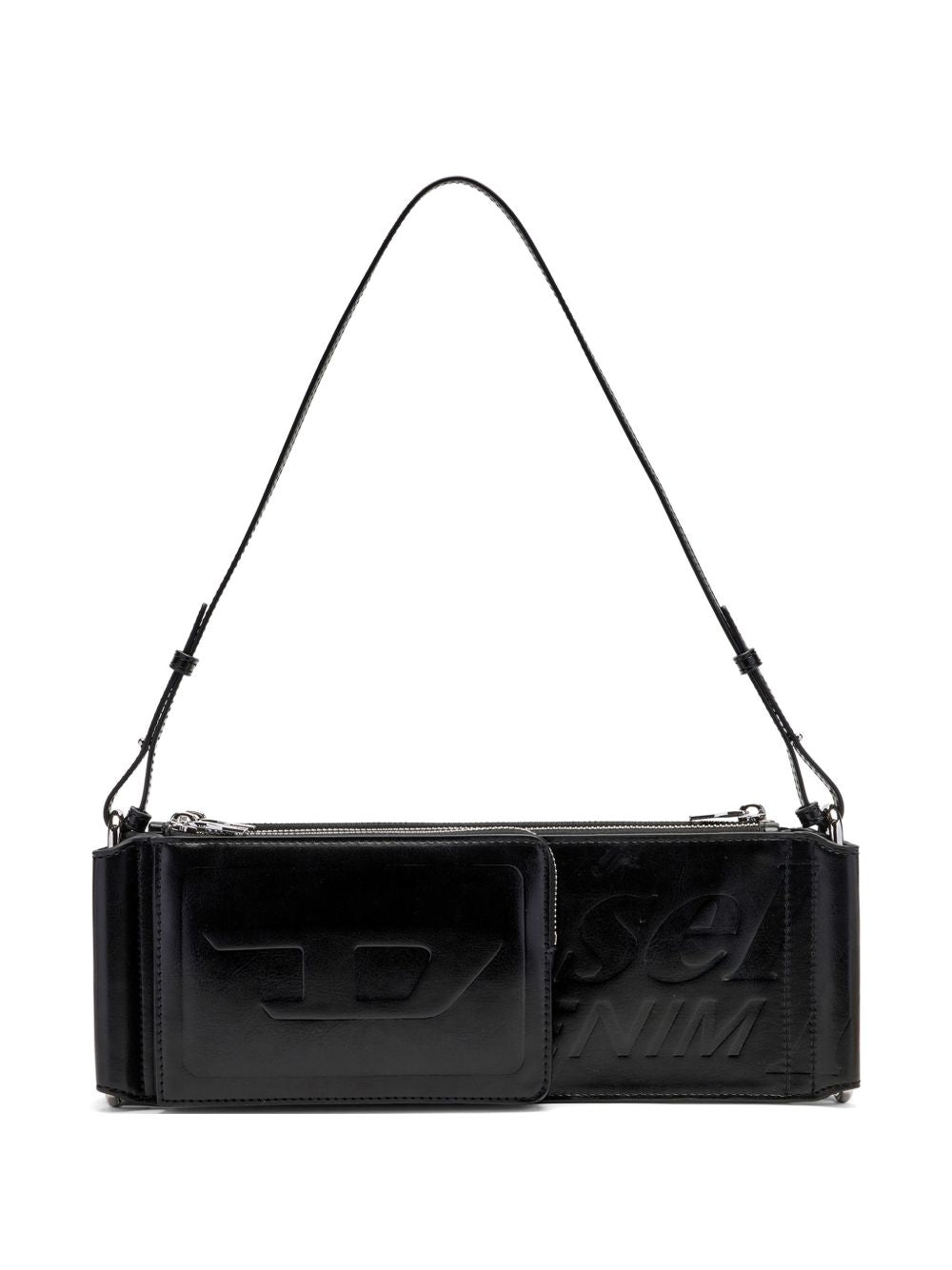 Diesel Flag-D-Transformable Shoulder Bag With Embossed Logo
