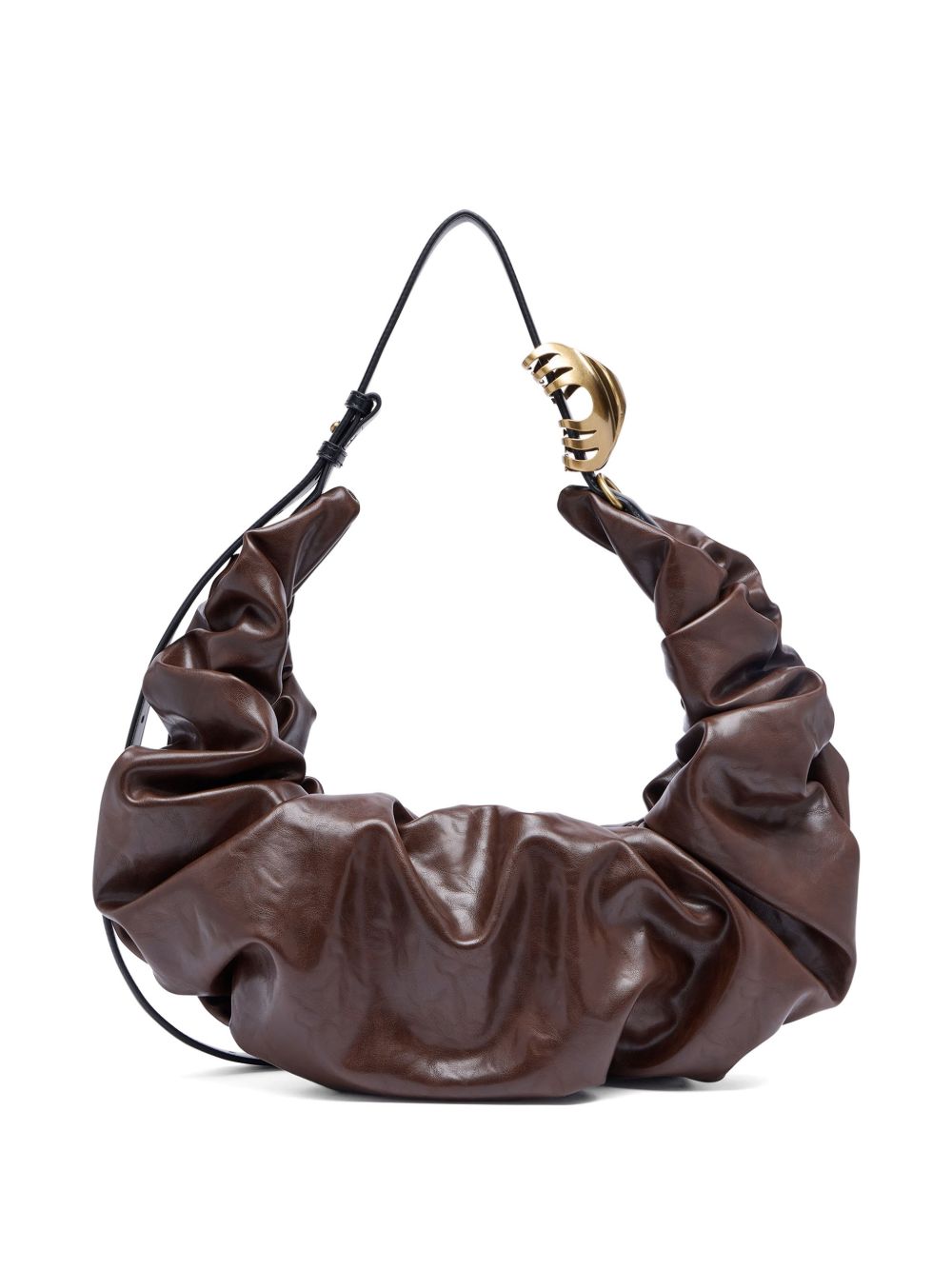 Diesel Grab-D L-Large Scrunched Shiny Pu Hobo Bag