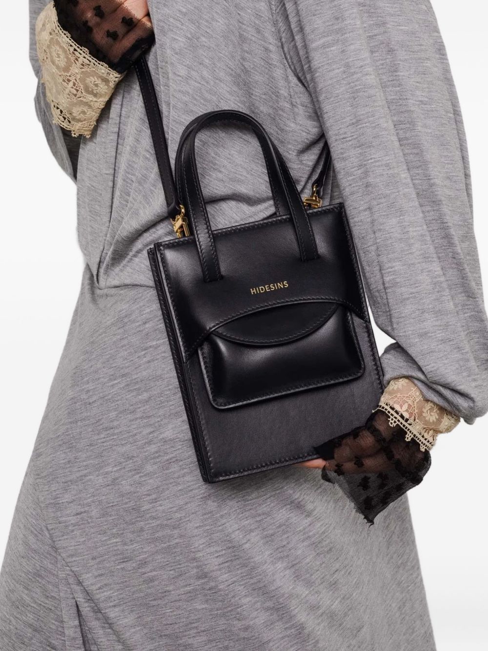 Hidesins Pocket small leather handbag