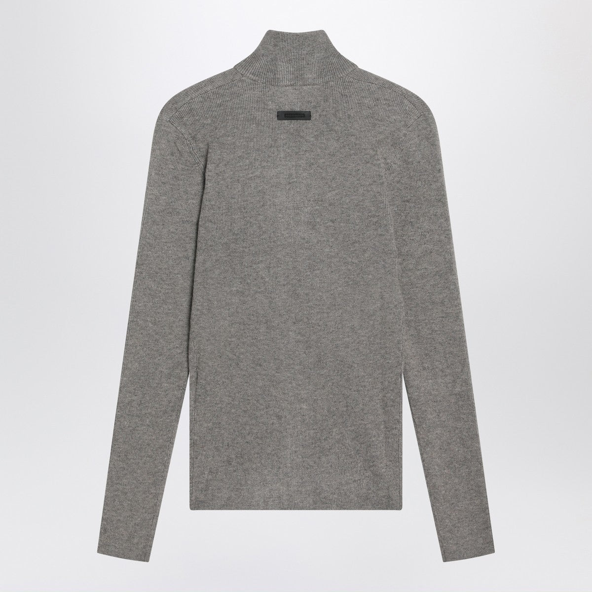 Fear of God Essentials Fear of God Essentials Ribbed grey zip cardigan