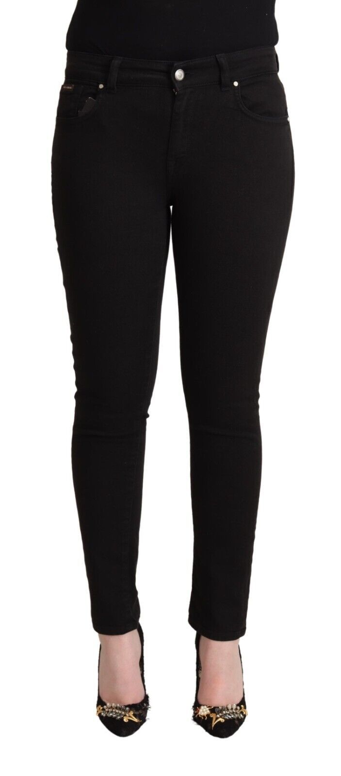 بنطال جينز أسود أنيق بقصّة Slim Fit