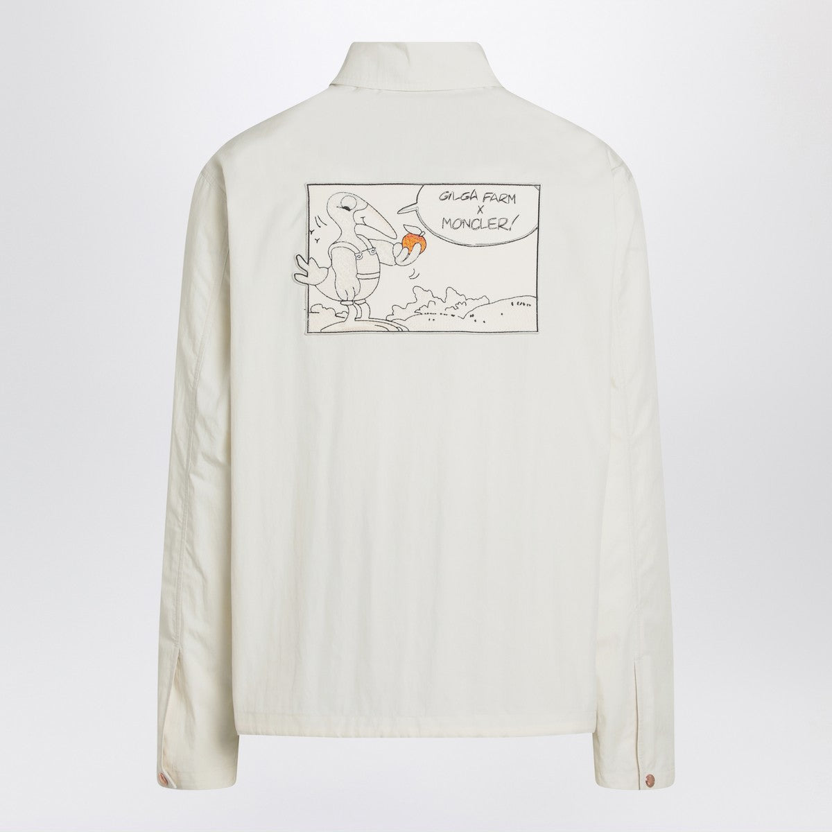 Moncler Genius Moncler Genius White Satsuma shacket in canvas and nylon