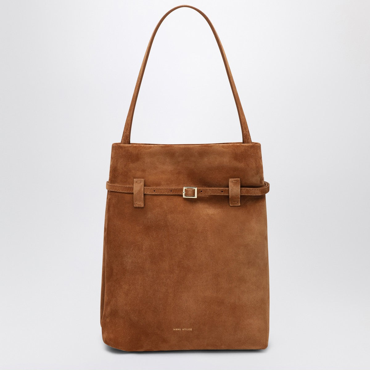 Manu Atelier Manu Atelier Tote Du Jour Camel suede tote bag