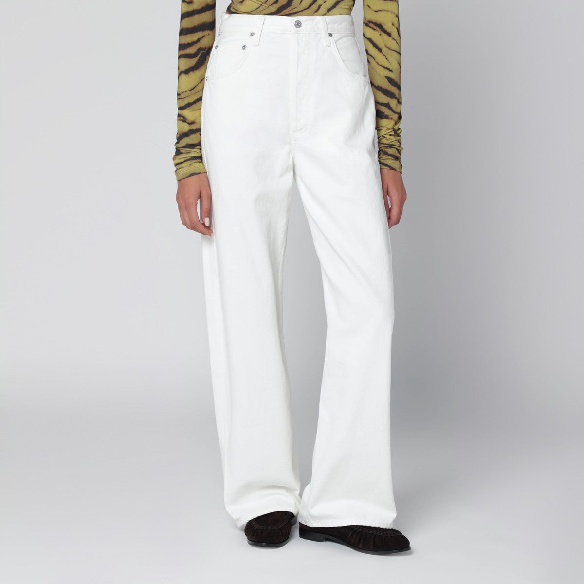 Citizens of Humanity Citizens of Humanity White Pashmina Ayla baggy jeans