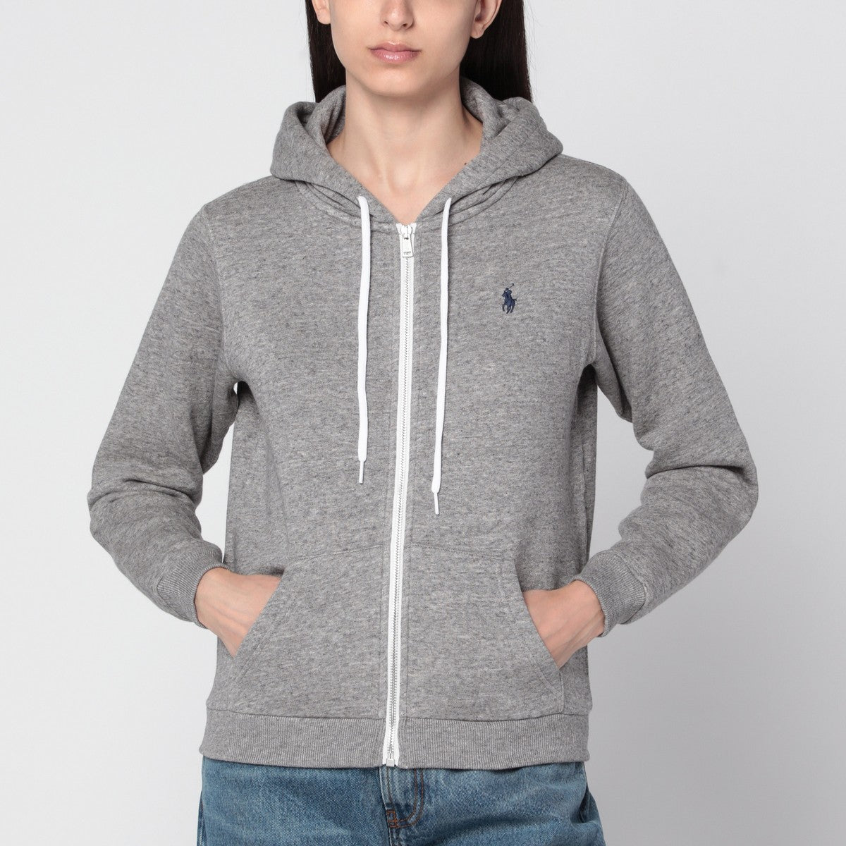 Polo Ralph Lauren Polo Ralph Lauren Grey zip-up sweatshirt in cotton blend
