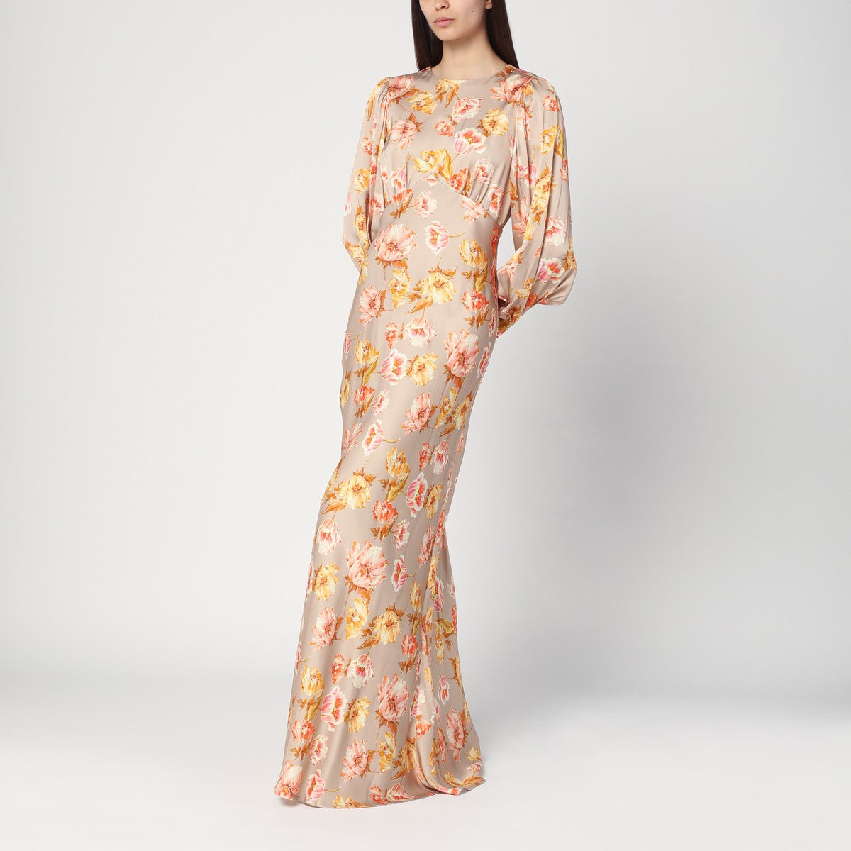 Malina Malina Alize long dress with floral print